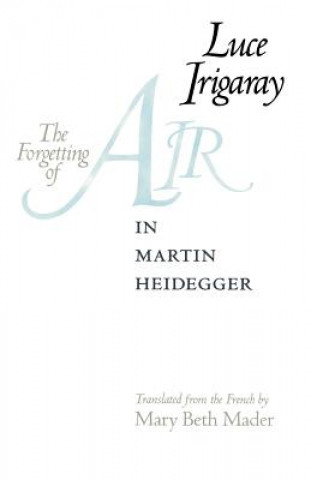 Könyv Forgetting of Air in Martin Heidegger Luce Irigaray