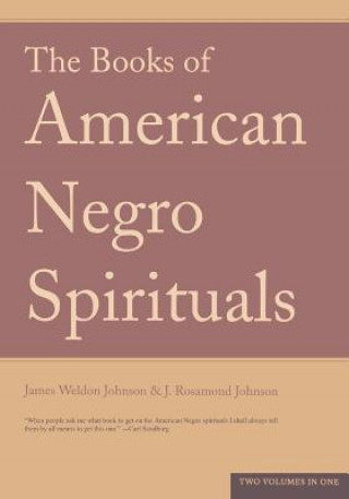 Könyv Books Of American Negro Spirituals James Weldon Johnson