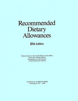 Kniha Recommended Dietary Allowances Subcommittee on the Tenth Edition of the Recommended Dietary Allowances