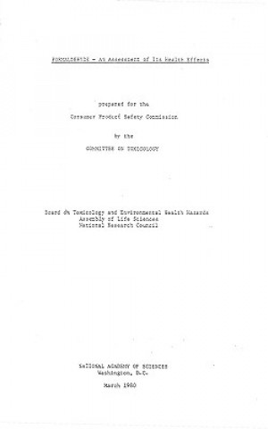 Knjiga Formaldehyde - An Assessment of Its Health Effects Committee on Toxicology