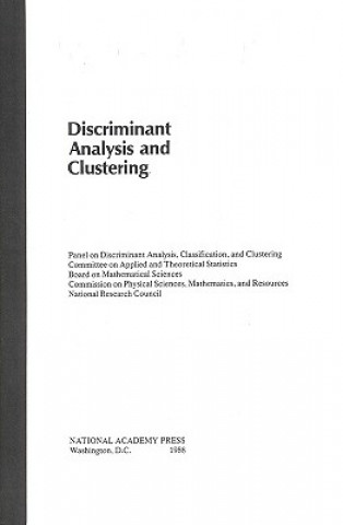 Könyv Discriminant Analysis and Clustering Panel on Discriminant Analysis