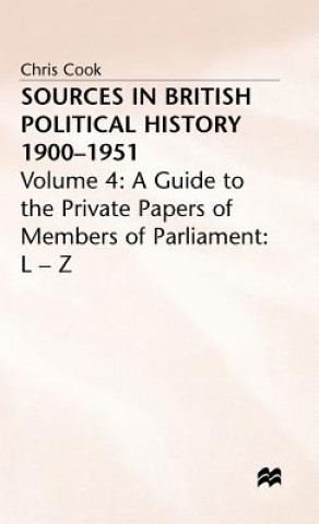 Book Sources in British Political History 1900-1951 Chris Cook