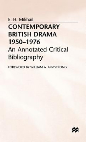 Livre Contemporary British Drama 1950-1976 E.H. Mikhail