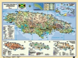 Tiskovina Wall Map Jamaica Baverstock