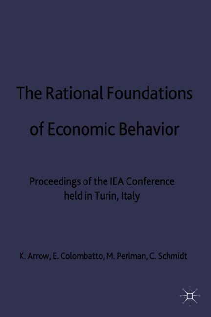 Kniha Rational Foundations of Economic Behaviour 