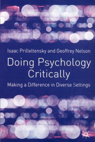Buch Doing Psychology Critically Isaac Prilleltensky