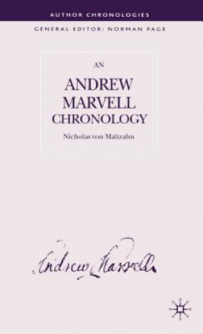 Книга Andrew Marvell Chronology Nicholas von Maltzahn