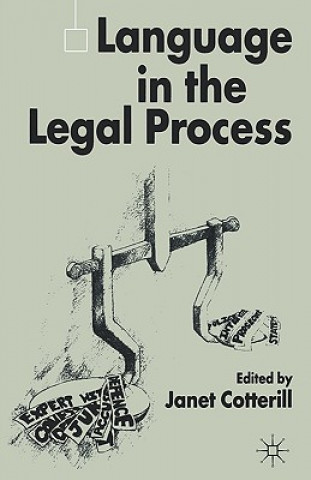Kniha Language in the Legal Process J. Cotterill