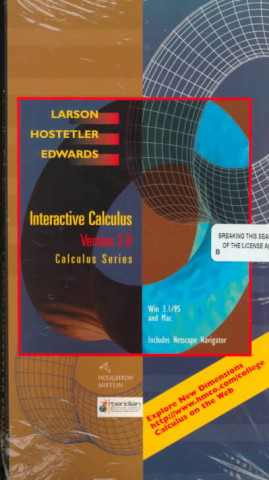 Digital Interactive CD-ROM 2.O (P-15) for Larson/Hostetler/Edwards' Calculus, 6th Larson