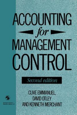 Kniha Accounting for Management Control Clive R. Emmanuel