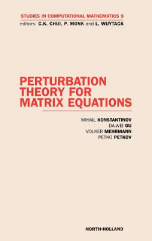 Carte Perturbation Theory for Matrix Equations M. Konstantinov