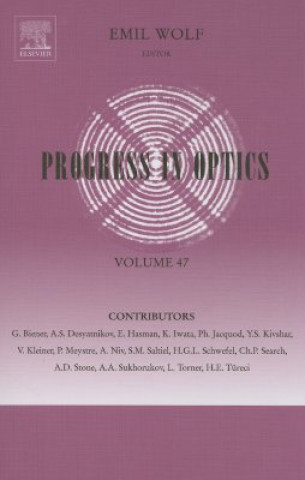 Livre Progress in Optics Emil Wolf