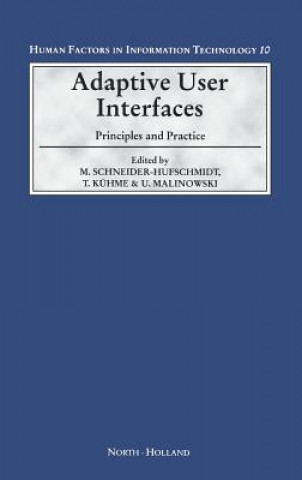 Książka Adaptive User Interfaces M. Schneider-Hufschmidt