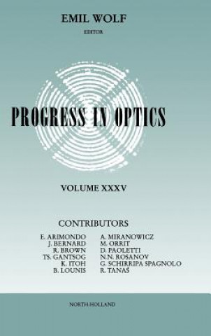 Kniha Progress in Optics Emil Wolf