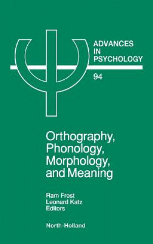 Buch Orthography, Phonology, Morphology and Meaning R. Frost