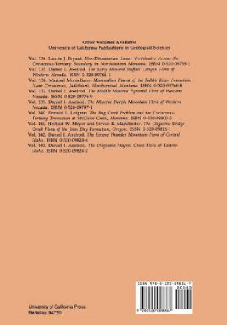 Kniha Biostratigraphy and Vertebrate Paleontology of the San Timoteo Badlands, Southern California L.Barry Albright