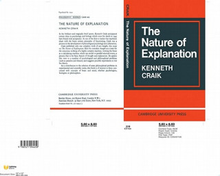 Kniha Nature of Explanation Kenneth J. W. Craik