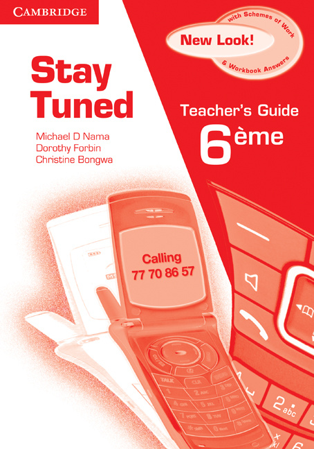 Book Stay Tuned Teachers Book for 6 Eme Michael D. Nama