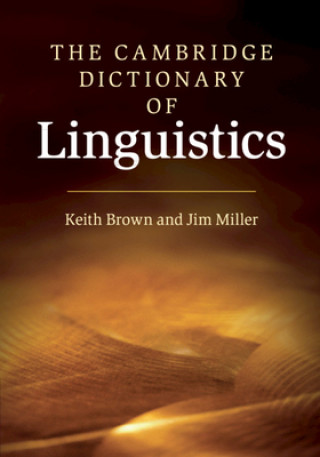 Kniha Cambridge Dictionary of Linguistics Keith Brown