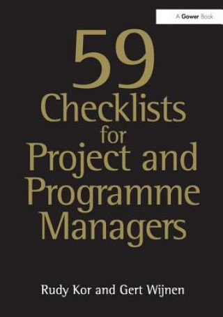 Carte 59 Checklists for Project and Programme Managers Rudy Kor