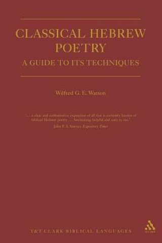 Knjiga Classical Hebrew Poetry Wilfred G. E. Watson