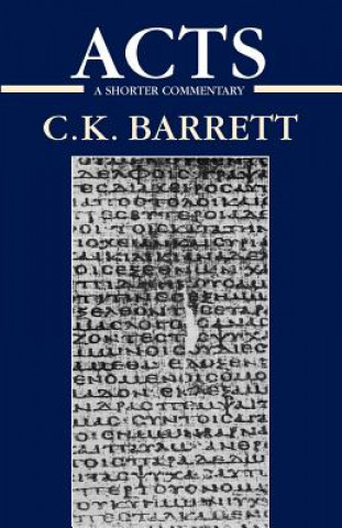 Kniha Acts of the Apostles C.K. Barrett