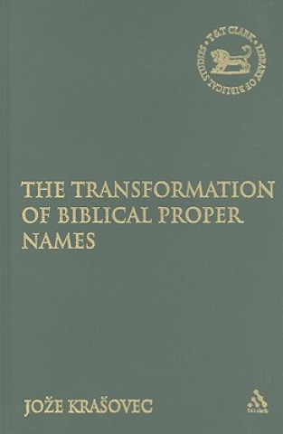 Książka Transformation of Biblical Proper Names Joze Krasovec