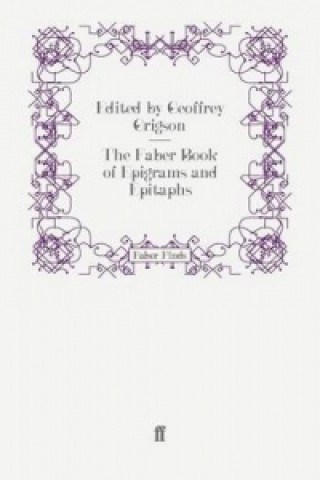 Livre Faber Book of Epigrams and Epitaphs Various