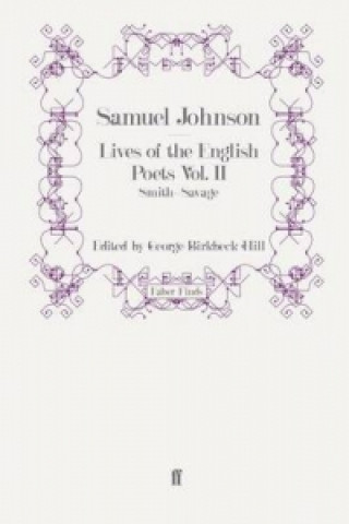 Kniha Lives of the English Poets Vol. II Samuel Johnson