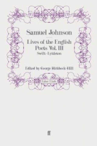 Kniha Lives of the English Poets Vol. III Samuel Johnson