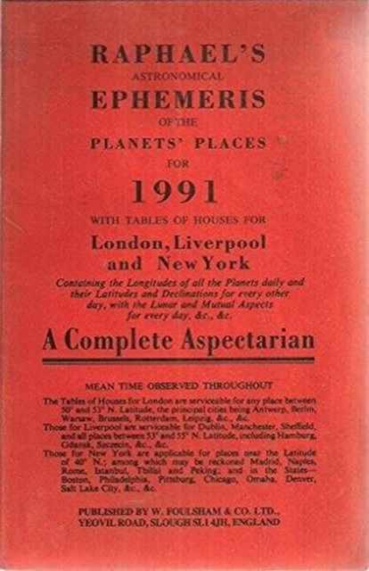 Boek Raphael's Astronomical Ephemeris Edwin Raphael