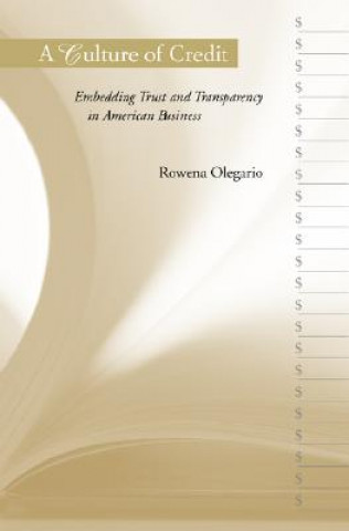 Livre Culture of Credit Rowena Olegario