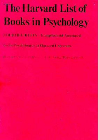 Kniha Harvard List of Books in Psychology Harvard