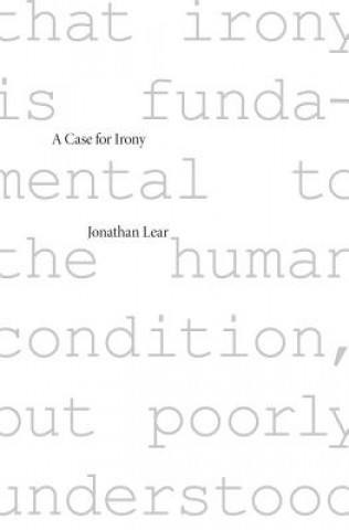 Livre Case for Irony Jonathan Lear