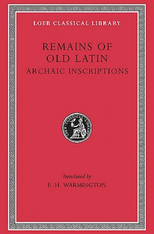 Carte Remains of Old Latin E. H. Warmington