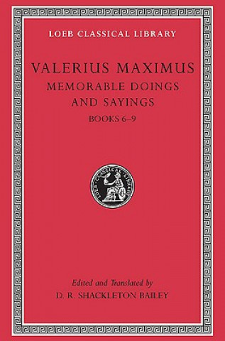 Buch Memorable Doings and Sayings Valerius Maximus