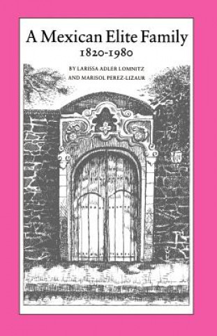 Kniha Mexican Elite Family, 1820-1980 Larissa Adler Lomnitz