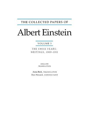 Könyv Collected Papers of Albert Einstein, Volume 3 (English) Albert Einstein