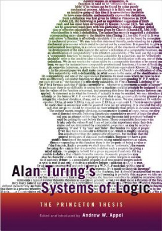 Kniha Alan Turing's Systems of Logic Andrew W Appel