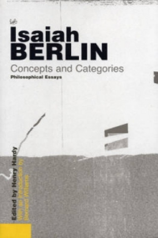 Kniha Concepts and Categories Isaiah Berlin