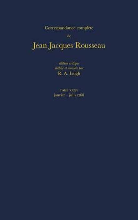 Libro Correspondance Complete De Rousseau Jean-Jacques Rousseau