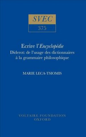 Carte Ecrire l'Encyclopedie Diderot M. Leca-Tsiomis