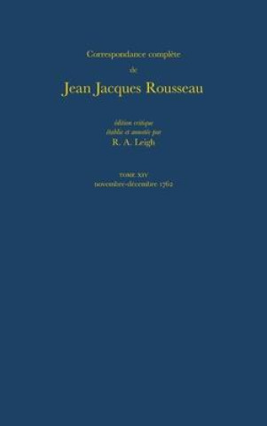 Kniha Correspondance Complete de Rousseau 14 Jean-Jacques Rousseau