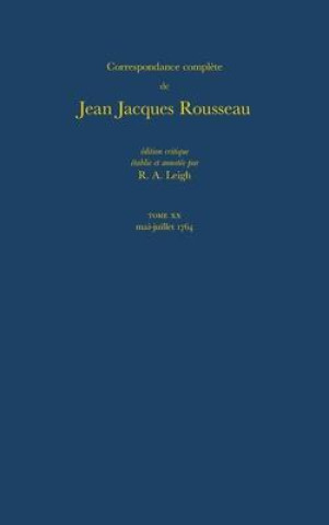 Könyv Correspondence Complete De Rousseau 20 Jean-Jacques Rousseau