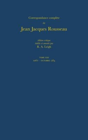 Kniha Correspondance Complete de Rousseau 21 Jean-Jacques Rousseau