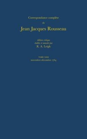 Kniha Correspondence Complete de Rousseau 22 Jean-Jacques Rousseau