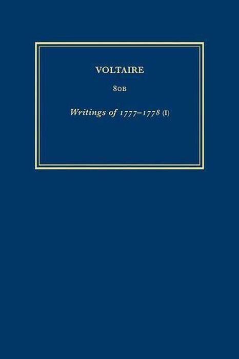 Könyv Writings of 1777-1778 I Voltaire
