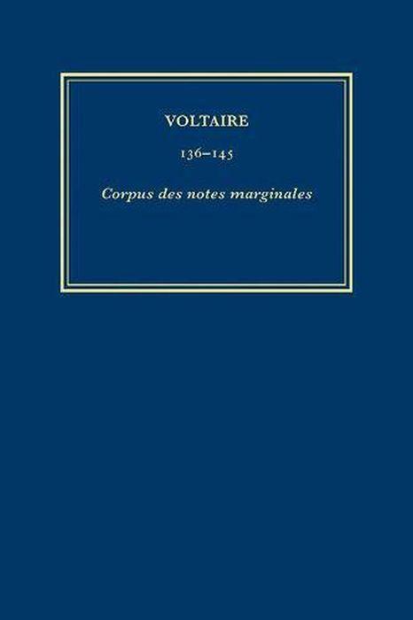 Könyv Corpus Des Notes Marginales Voltaire