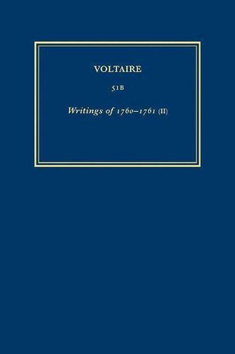 Könyv Complete Works of Voltaire 51B Voltaire