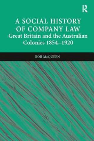 Knjiga Social History of Company Law Rob McQueen